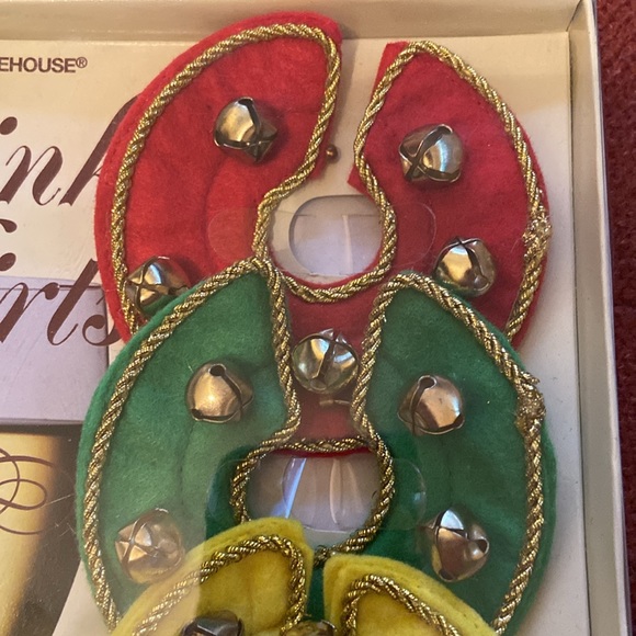 Boston Warehouse Vintage Holiday Drink Skirts with Bells: 2 sets of 6 - Picture 5 of 7